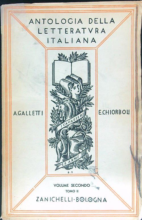 Antologia della letteratura italiana - Tomo II