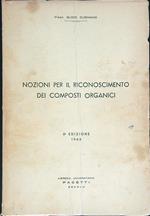 Nozioni per il riconoscimento dei composti organici