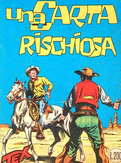 Una carta rischiosa - Tex tre stelle - copertina