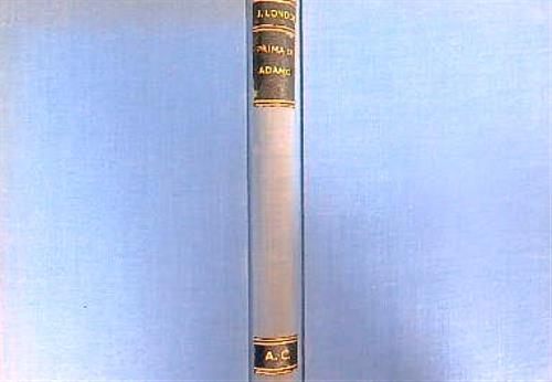 Prima di Adamo - Jack London - copertina