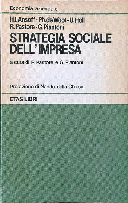 Strategia sociale dell'impresa - Piastore - copertina
