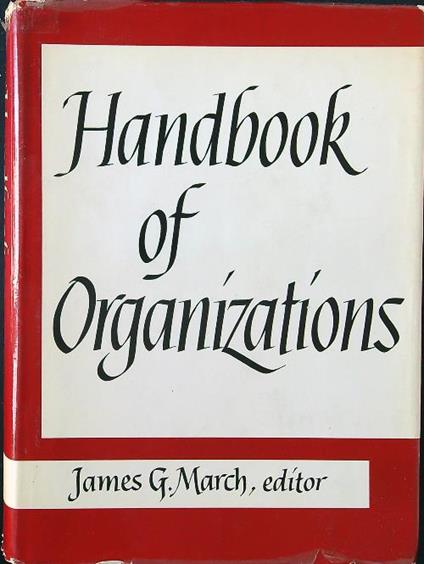 Handbook of organizations - James G. March - copertina
