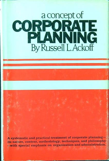 A concept of corporate planning - Russell L. Ackoff - copertina