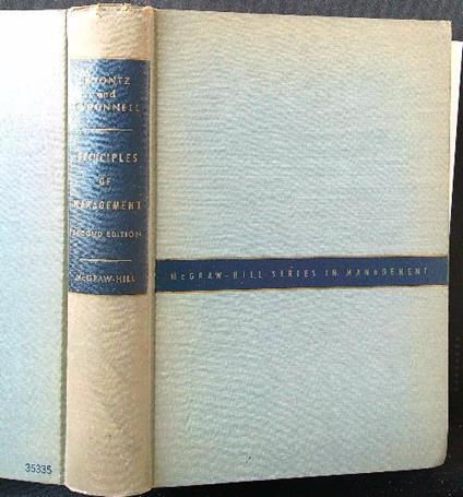 Principles of Management - Koontz,O'Donnell - copertina