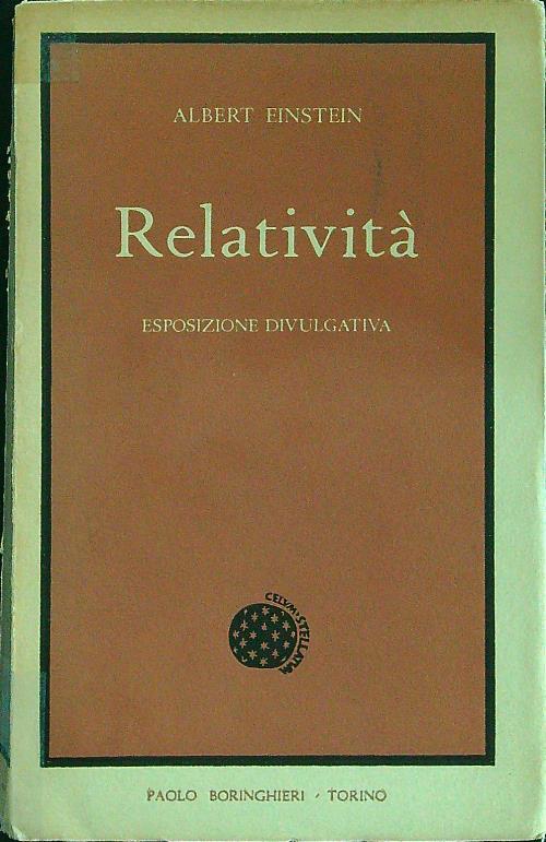 Relatività - Albert Einstein - copertina