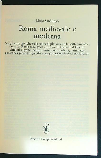 Roma medievale e moderna - Mario Sanfilippo - copertina