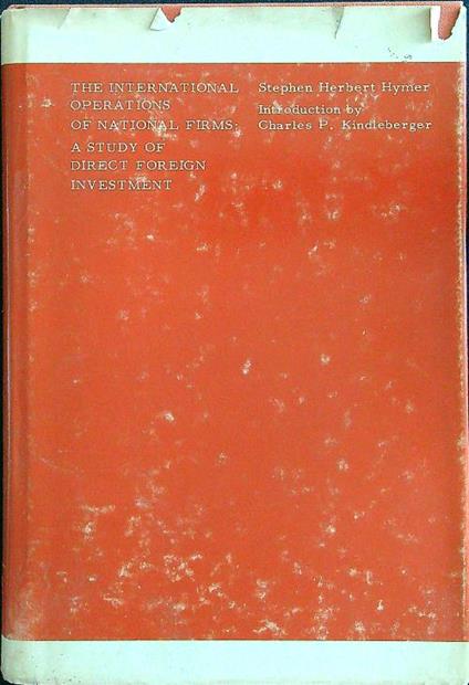 The international operations of national firms - Hymer - copertina