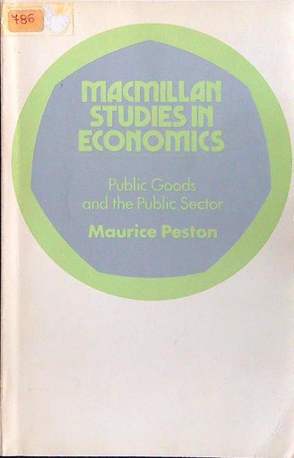 Macmillan studies in economics - Maurice Peston - copertina