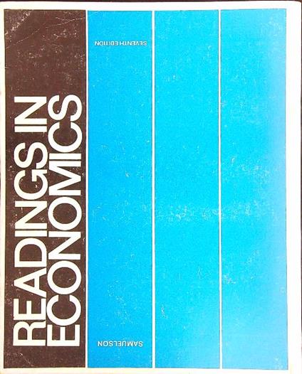 Readings in economics - Paul Samuelson - copertina