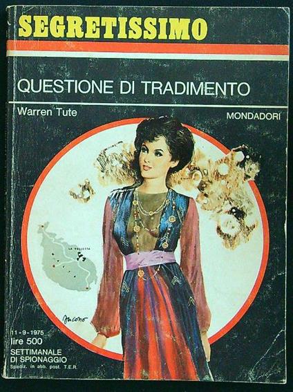 Questione di tradimento - Warren Tute - copertina