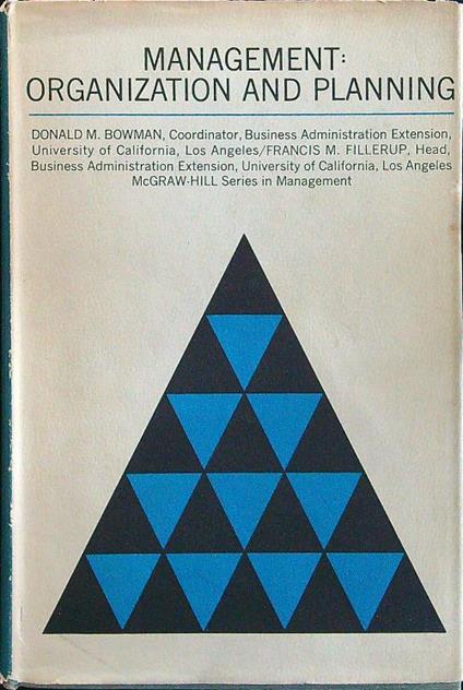 Management: organization and planning - Bowman - copertina