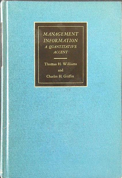 Management information. A quantitative accent - Williams - copertina