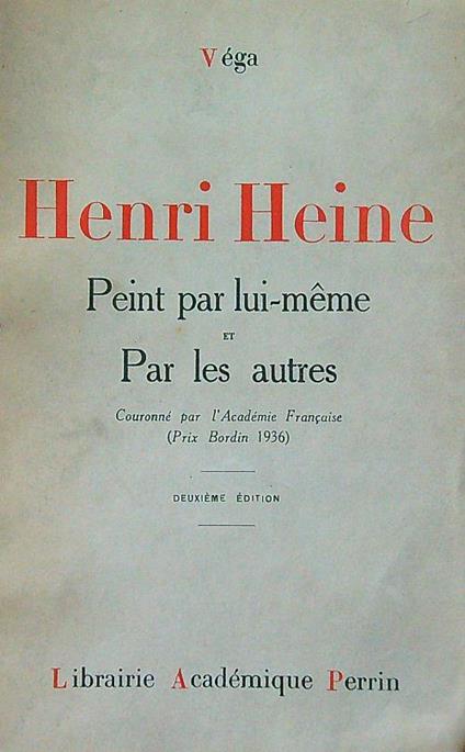 Henri Heine - Vega - copertina