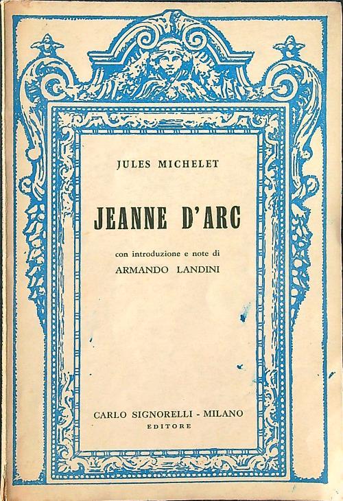 Jeanne d'Arc - Jules Michelet - copertina