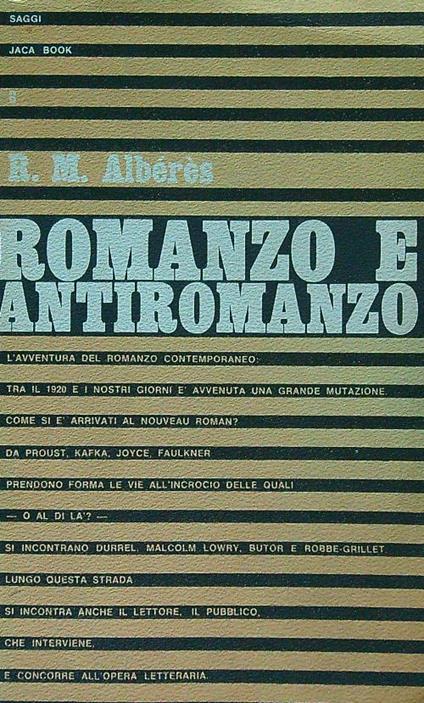 Romanzo e antiromanzo - R. M. Alberes - copertina