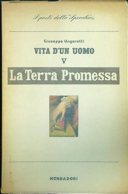 La terra promessa - Giuseppe Ungaretti - copertina