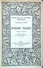 Giovanni Pascoli studio critico