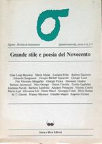 Grande stile e poesia del Novecento - Sigma 2-3/1983