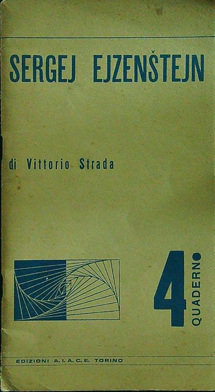 Sergej Ejzenstejn - Vittorio Strada - copertina