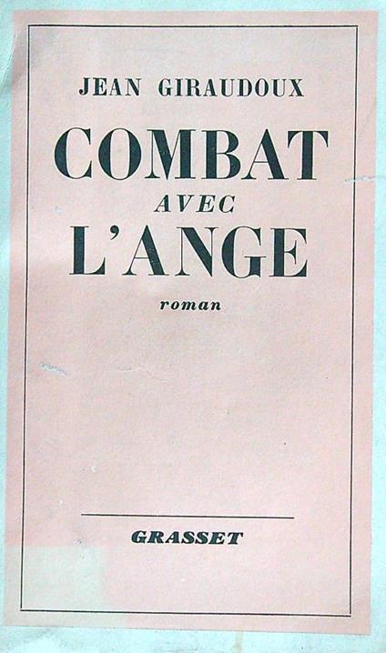 Combat avec l'ange - Jean Giraudoux - copertina