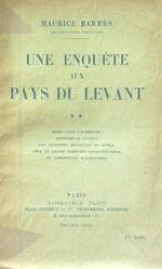 Une enquete aux Pays du Levant vol. 2
