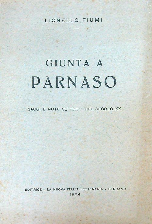 Giunta a Parnaso
