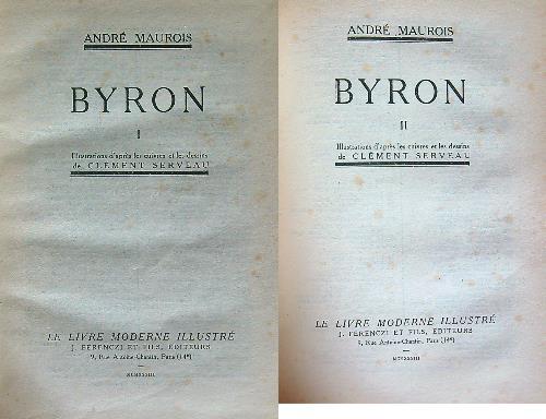 Byron vol. I - II - André Maurois - copertina