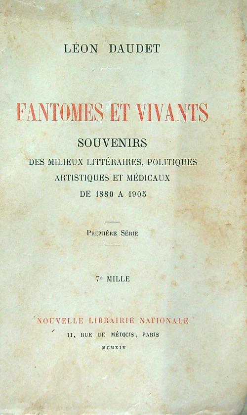 Fantomes et vivants