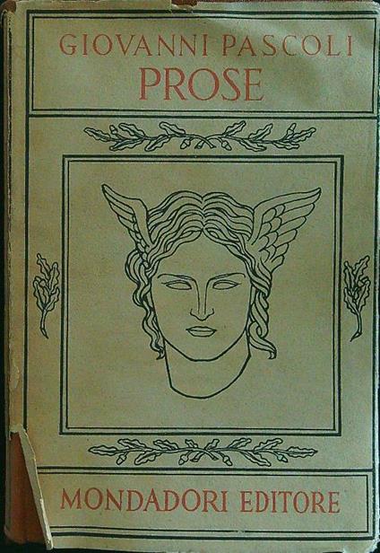 Prose I - Giovanni Pascoli - copertina