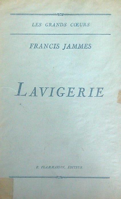 Lavigerie - Francis Jammes - copertina