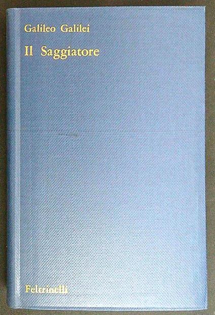 Il Saggiatore - Galileo Galiei - copertina