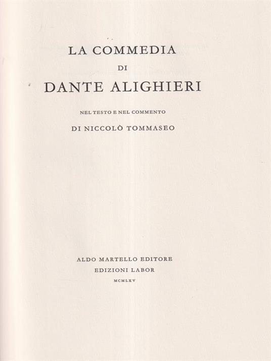 La divina commedia - Purgatorio - Dante Alighieri - copertina