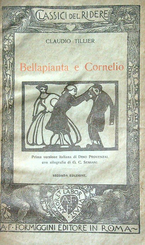 Bellapianta e Cornelio - Claudio Tillier - copertina