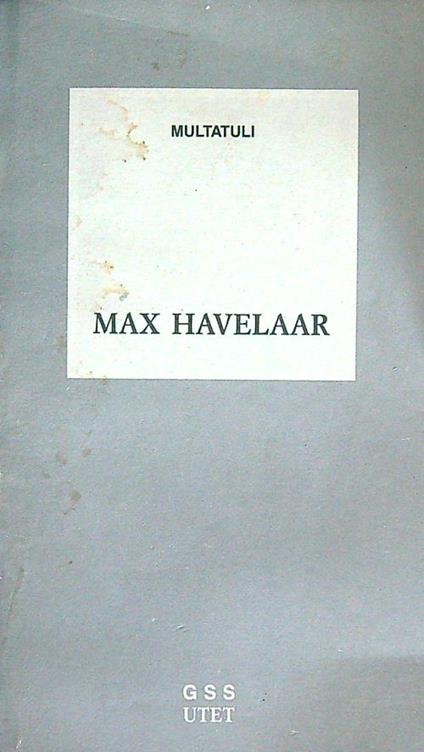 Max Havelaar - Multatuli - copertina