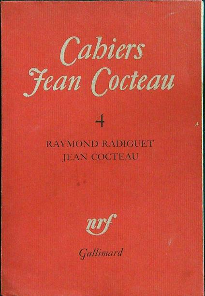 Cahiers Jean Cocteau 4   - Cocteau - copertina