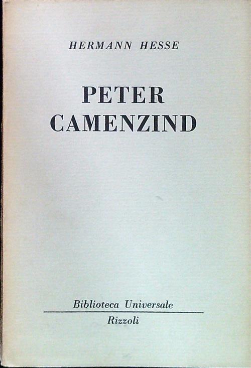 Peter Camenzind - Hermann Hesse - copertina