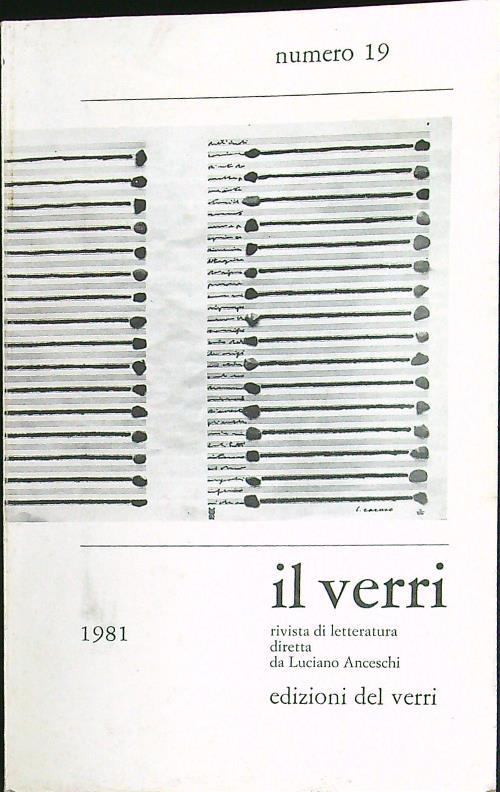 Il Verri n. 19/giugno 1981