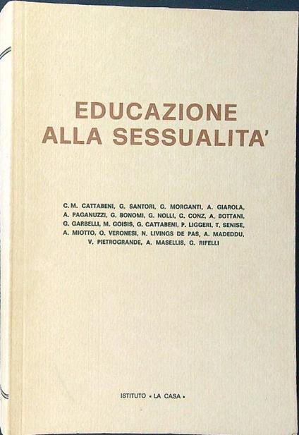 Educazione alla sessualità - copertina