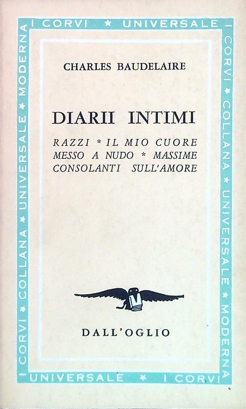 Diarii intimi - Charles Baudelaire - copertina