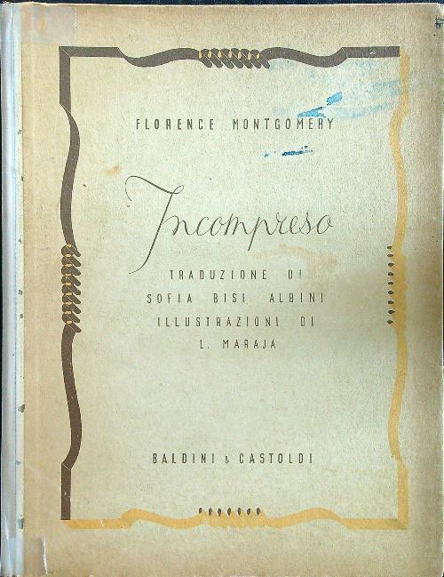 Incompreso - Florence Montgomery - copertina