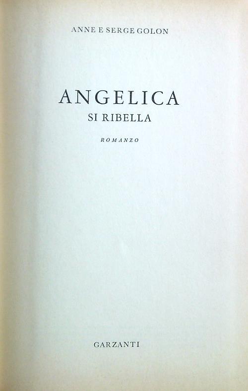 Angelica si ribella - Anne Golon - copertina
