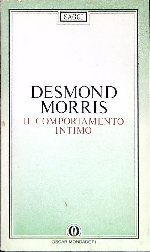 Il comportamento intimo - Desmond Morris - copertina