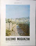 Giacomo Maganzini. Suoi paesaggi all'acquarello