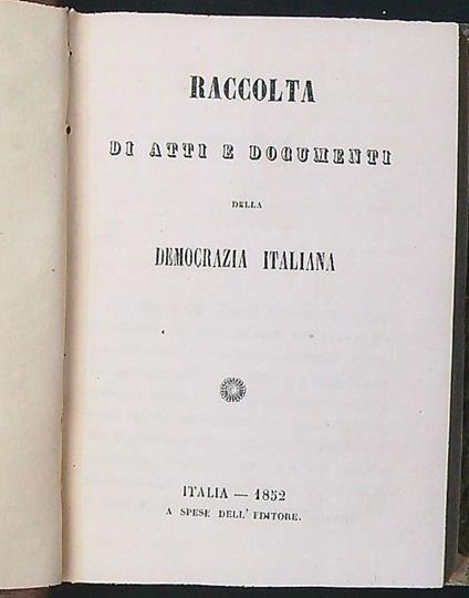 Democrazia italiana - copertina
