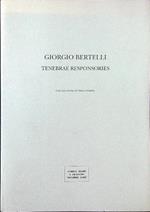 Giorgio Bertelli. Tenebrae responsories