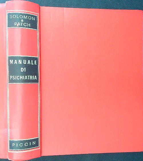 Manuale di psichiatria - Solomon - copertina