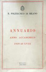 Annuario. Anno accademico 1939-1940