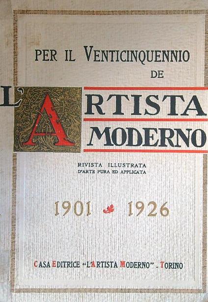 Per il venticinquennio de L'Artista Moderno - copertina