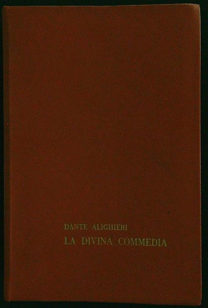 La divina commedia - Dante Alighieri - copertina