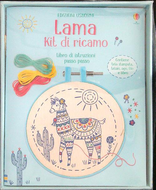 Lama. Kit di ricamo. Con gadget